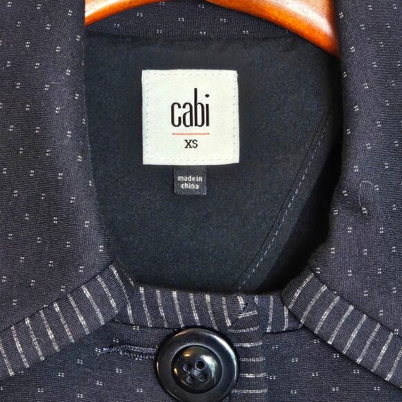 CAbi Navy Blue Carriage Dark Academia Preppy Classic Jacket - Picture 7 of 8